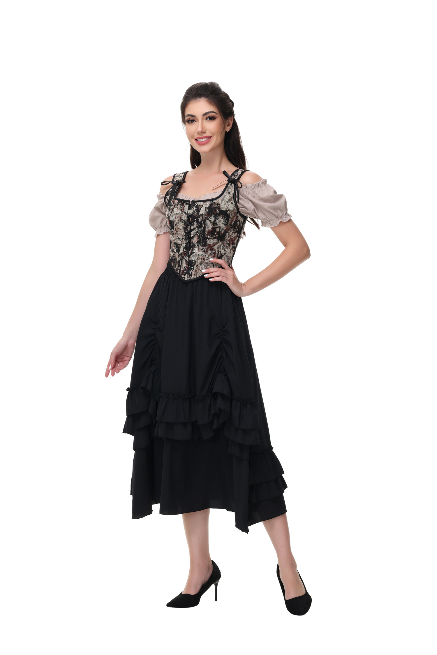 Vintage Renaissance bustier shapewear top Costume Vest